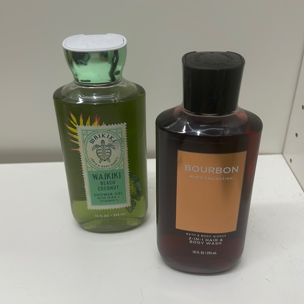 Men’s Bath and Body Works Hair and Body Wash and Beach Coconut Shower Gel